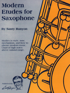 Modern Etudes for Saxophone by Santy Runyon